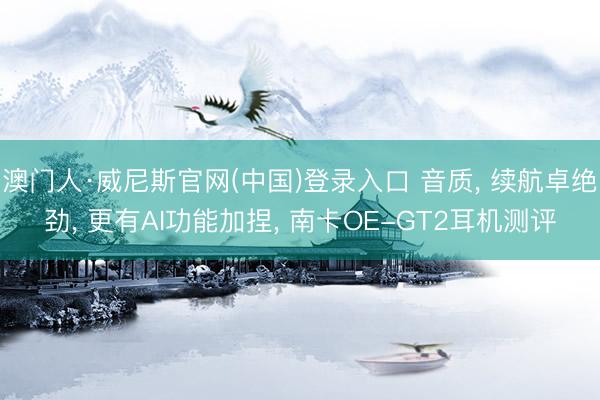 澳门人·威尼斯官网(中国)登录入口 音质， 续航卓绝劲， 更有AI功能加捏， 南卡OE-GT2耳机测评